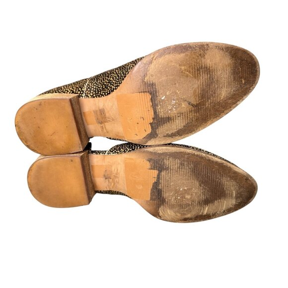 Madewell The Lucie Shoes Spotted Calf Hair Womens 7 Leather D'Orsay Asymmetrical - Picture 10 of 15